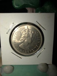 香港,硬幣,大1元.女皇頭.1975年