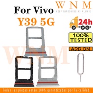 For Vivo y39 5g Sim Tray Card Slot Holder Card Holder Reader SD Slot Adapter Replacement Part