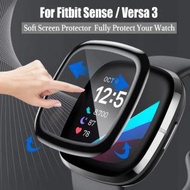 屯京 - 適用Fitbit Versa3 手錶複合材料軟膜 全屏幕保護貼膜 Versa3 手錶膜 3D立體高清全覆蓋智能手錶保護貼