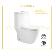 [AKRON] One-piece WC Rimless Tornado/Rimless Flushing System Washdown & Basin Series