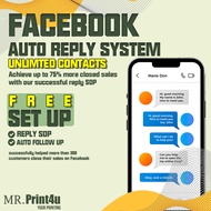 FB auto reply system business page follow up new reply sop