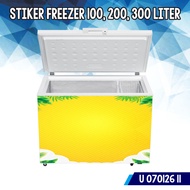 Freezer Sticker Cover Protector Anti-Scratch Yellow/Yellow 100 200 300 Liter UP 100126 02