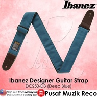 Ibanez DCS50-DB Designer Acoustic Electric Bass Guitar Strap DCS50 Deep Blue Belt Gitar Kapok Akustik Elektrik Bass