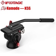 Hot Sales IFOOTAGE Video Fluid Head Komodo K5S Aluminum Lightweight Fluid Drag Pan Head