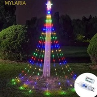 MYLARIA‌ Solar Christmas Lights, 8 Lighting Modes Remote Control Star String Lights, Colored Light S
