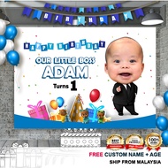 Banner Hari Jadi / Banner Hiasan / Birthday - Boss Baby / Baby Boss
