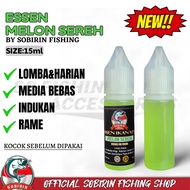 Essen melon sereh sobirin fishing 15ml - essen oplosan ikan mas melon sereh