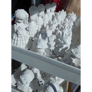 SALE - 100 COLORING PLASTER STATUES IN SIZES ABOUT 5 TO 10CM