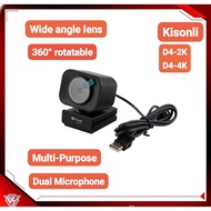 Webcam usb kisonli d4 hd 2k - hd 4k
