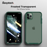 Sanptoch FrostedเคสกันกระแทกสำหรับApple iPhone 11 12 Pro Max Mini X XS Max XR MatteเคสใสสำหรับiPhone 8 7 6 6S Plus Anti-Knock Casing