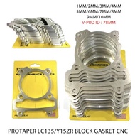 PROTAPER Y15/LC135 CNC BLOCK GASKET (V-PRO ID PROTAPER Y15/LC135 CNC BLOCK GASKET (V-PRO 78MM))