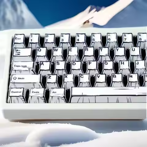 151 Keys Comic Theme Keycap Alice Set PBT Manga Style Keyboard Cap Cherry Profile Gaming KeyCap for 