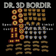 Custom 3D Embroidery Beaukai 3D Embossed Embroidery Express 1 day new