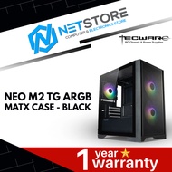TECWARE NEO M2 TG ARGB MATX CASE - BLACK TWCA-NEOM2-BKAR