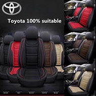 High quality upgrade four-season universal model Toyota car seat cover leather Corolla Camry Vios Altis Avanza Innova Hilux Sienta CHR RAIZE RAV4 wish Seat Protector Covers