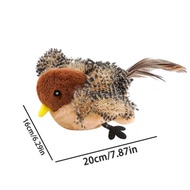 Chirping Bird Cat Toy Flapping Wings USB Rechargeable Flying Bird Cat Toy with 3 Levels Adjustable I