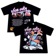 KATUN GTA VICE CITY OVERSIZE GAME TEE COMBED COTTON 20S TSHIRT GAME VINTAGE GAME T-SHIRT