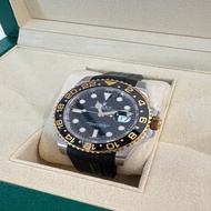 【翰貝格名牌館】勞力士 Rolex GMT-Master ll 兩地時間 116713LN 40mm 半金 陶瓷圈 綠針 國內保卡 自動 機械錶
