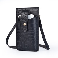 Wallet Women Crocodile Pattern Mini Phone Bag Credit Card Holder Ladies Shoulder Bag Small Crossbody