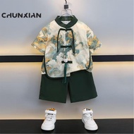 BoyBoys Kids  Hanfu Tang Suit CNY Traditional Cheongsam Tang suit Chinese Costume Baju Raya Cina Bud