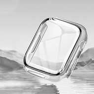 Ốp Bảo Vệ PC Mặt Kính Cong Cho Apple Watch Series 7 41Mm 45Mm Màng Chống Nước Cong Cho I Watch Phụ K