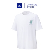 Mizuno JF Men's Football T-Shirt Single Knit Stretch Softdry Tee HS White - P2GAD00101