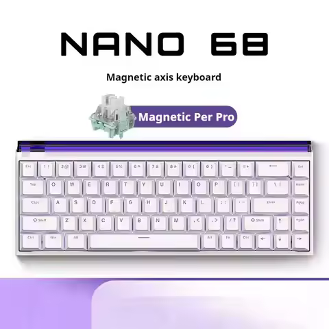 Original Madlions NANO68 PRO Mechanical Keyboard Magnetic Switch RGB Hotswap 8000HZ RT 0.01mm DSK MT