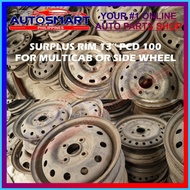 ❀ ◆ ✢ Assorted Rim 13 PCD 100 For Multicab, Spare Tire, SideWheel, Garong Japan Surplus