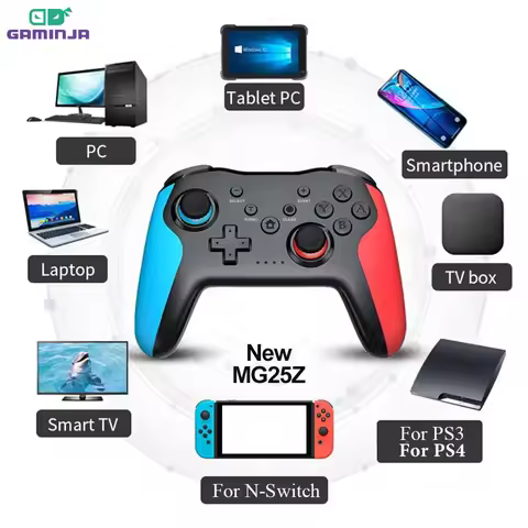 GAMINJA MG25Z Wireless Controller Bluetooth Gamepad For Nintendo Switch PS3 PC Joystick Dual Vibrati