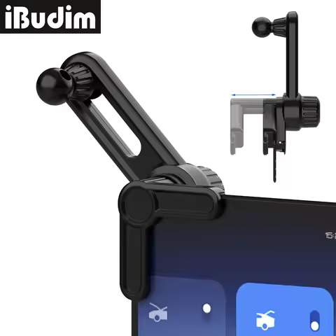 Car Display Screen Mobile Phone Stand Base with Extension Rod Universal 17mm Ball Head Car Phone Hol