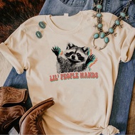 Racoon t shirt women streetwear t shirt girl y2k Japanese clothes
