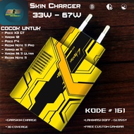 Kin Charger poco X3 GT, poco F4, Redmi note 11 Pro 33W-67W Turbo Charge Code 161-165 Custom Motif