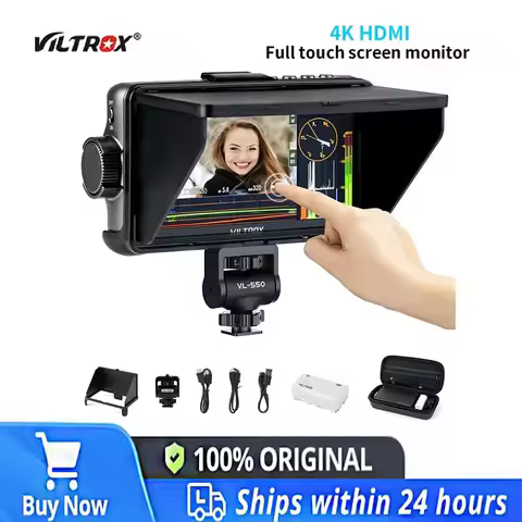 VILTROX DC-550 Pro Portable Monitor 5.5" 1920x1080 4K Profissional Monitors HDMI Touch Screen Field 