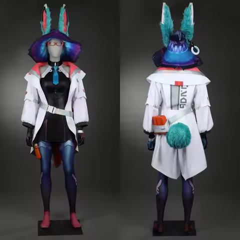 Cosplay Aurora Bunny Cosplay Costume League of Legends Aurora Bunny Girl Outfit Hat Christmas New Ye