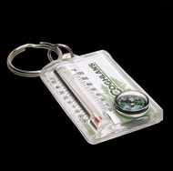 COGHLAN'S Zipper Pull Thermometer With Compass 溫度計指南針匙扣