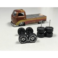 Z60# Hot Wheels Rubber Wheels Tayar Getah Chrome Fifteen52 Outlaw Axle Short JDM