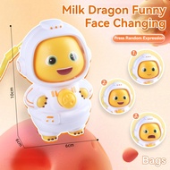 Genuine Little Milk Dragon Face-Changing Doll Doll Funny Facebook Doll Pressing Face-Changing Toy Bo