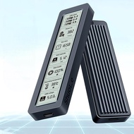X.B.K M2 SSD Case NVMe SATA Dual Protocol 10Gbps With Display Screen Intelligent Digital USB3.2 Gen2