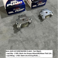 Sum 4-wing oil pump for Dream Wave 67 Cup uses 110 oil block