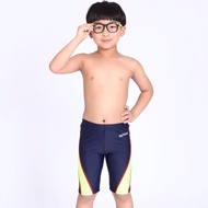 2021เด็กกางเกงว่ายน้ำ Patchwork น่ารักกางเกงว่ายน้ำเด็กกลางและขนาดใหญ่นักเรียน Hot Springs Navy สีส้ม