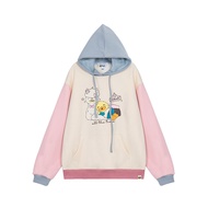 B.Duck | เสื้อสเวตเตอร์มีฮู้ดบุขนแกะ B.Duck Little Yellow Duck Lazy Life Duck Winter New Macaron Col