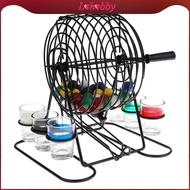 Lohobby Bingo Set 48 Balls 6 Cup Lottery Machine Draw Bingo Game for Adult Party Fun