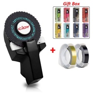 Multicolor CIDY Label Maker with FREE 2 TAPES (9mm x 3mtrs) Manual Typewriter, Or 3pcs 9mm 3D emboss