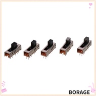 BORAG 5pcs Micro Slide Switch, SS-24E01 5mm Toggle Toggle Switch, 10P 2P4T Vertical 4 Position Micro