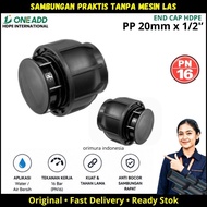 End Cap HDPE Compression 1/ 2 Inch 20mm | OneAdd PN16 HDPE Pipe Fitting Cap Without Welding Pipe Con
