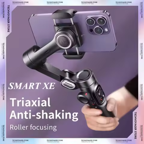AOCHUAN Smart XE 3-Axis Handheld Gimbal Stabilizer RGB Fill Light Face Tracking Phone Live Broadcast