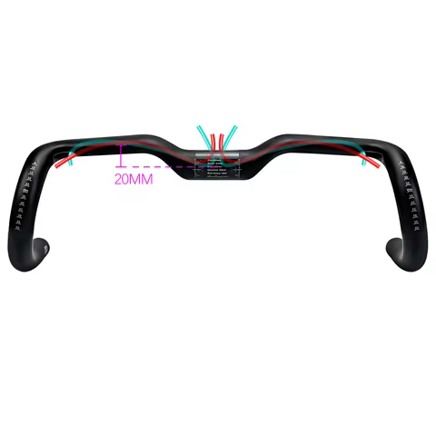 New sprint racing handle lift 20mm gravel 12 degree carbon fiber bicycle handlebar,33/34/35/36/37cm 