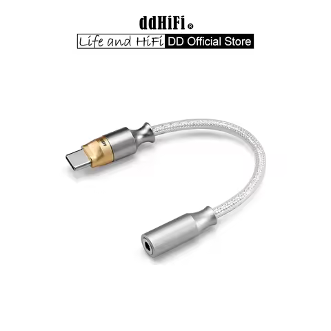 DD ddHiFi TC35CM2 USB-C to 3.5mm Hi-Res DAC & AMP Cable High-Fidelity Lossless Decoding Adapter Cabl
