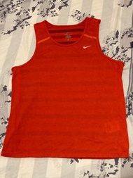 男裝 Nike dri fit ADV Running  跑步競速背心 (亞洲版) 運動背心 tank top sz L 紅色 🔴 Aeroswift dry fit