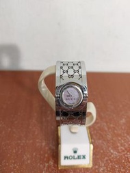瑞士製 Gucci Twirl Watch GG logo 鏤空翻轉手鐲 腕錶 手錶